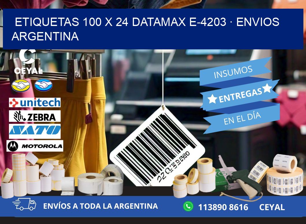 ETIQUETAS 100 x 24 DATAMAX E-4203 · ENVIOS ARGENTINA