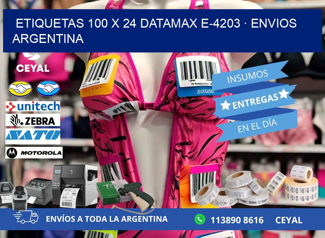 ETIQUETAS 100 x 24 DATAMAX E-4203 · ENVIOS ARGENTINA