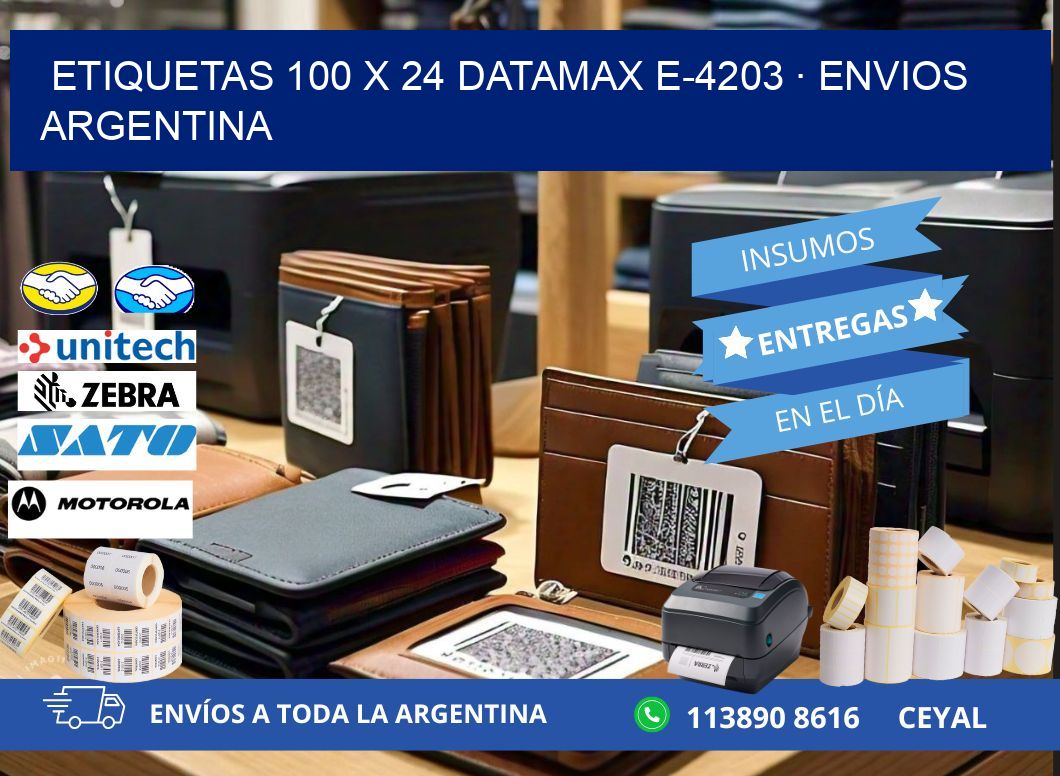 ETIQUETAS 100 x 24 DATAMAX E-4203 · ENVIOS ARGENTINA