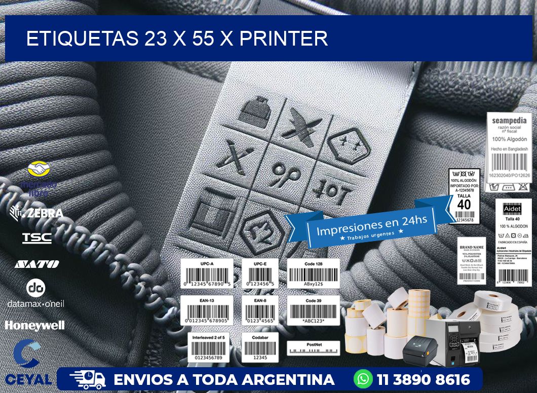 ETIQUETAS 23 x 55 X PRINTER