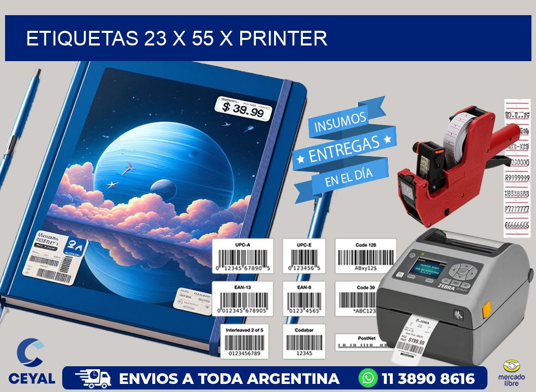 ETIQUETAS 23 x 55 X PRINTER