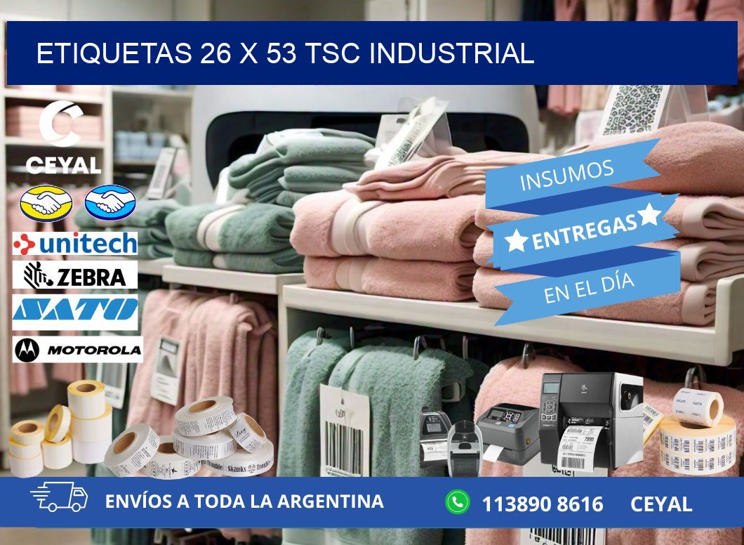 ETIQUETAS 26 x 53 TSC INDUSTRIAL