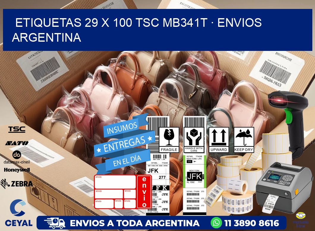 ETIQUETAS 29 x 100 TSC MB341T · ENVIOS ARGENTINA
