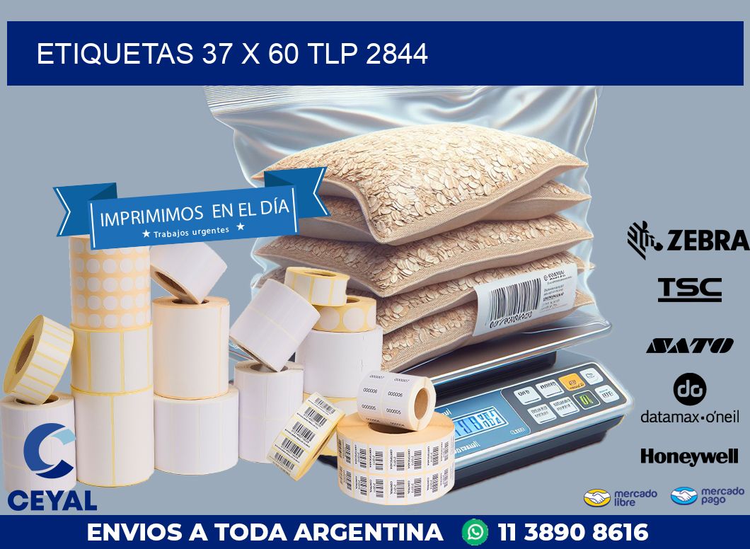 ETIQUETAS 37 x 60 TLP 2844