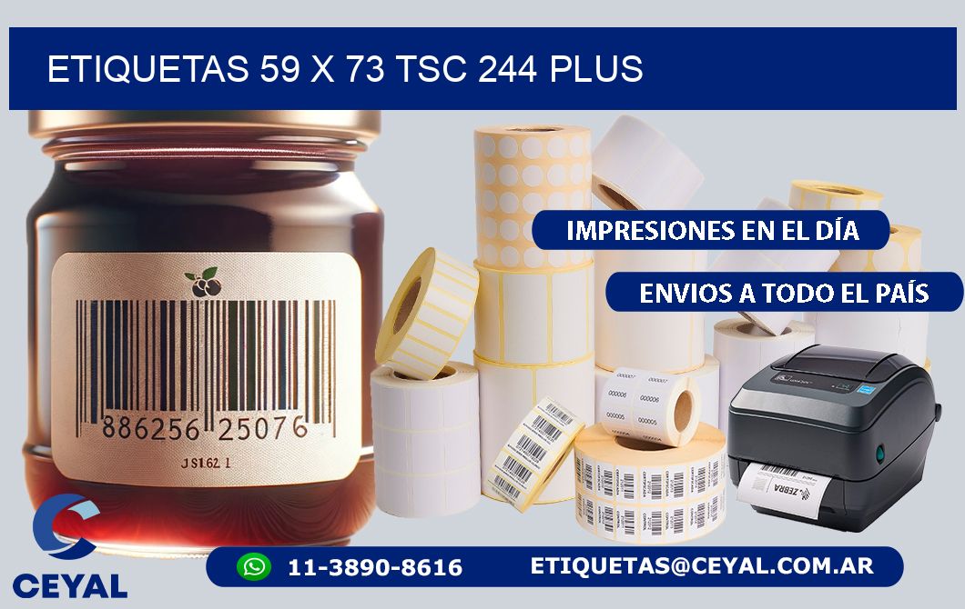 ETIQUETAS 59 x 73 TSC 244 PLUS