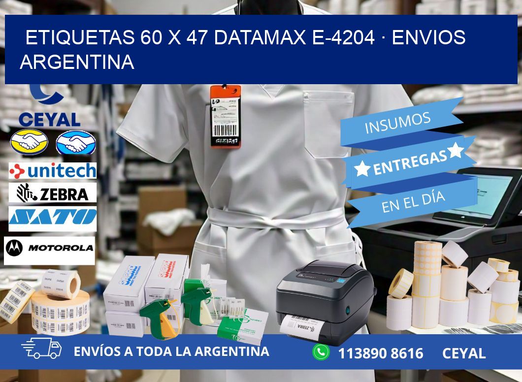 ETIQUETAS 60 x 47 DATAMAX E-4204 · ENVIOS ARGENTINA
