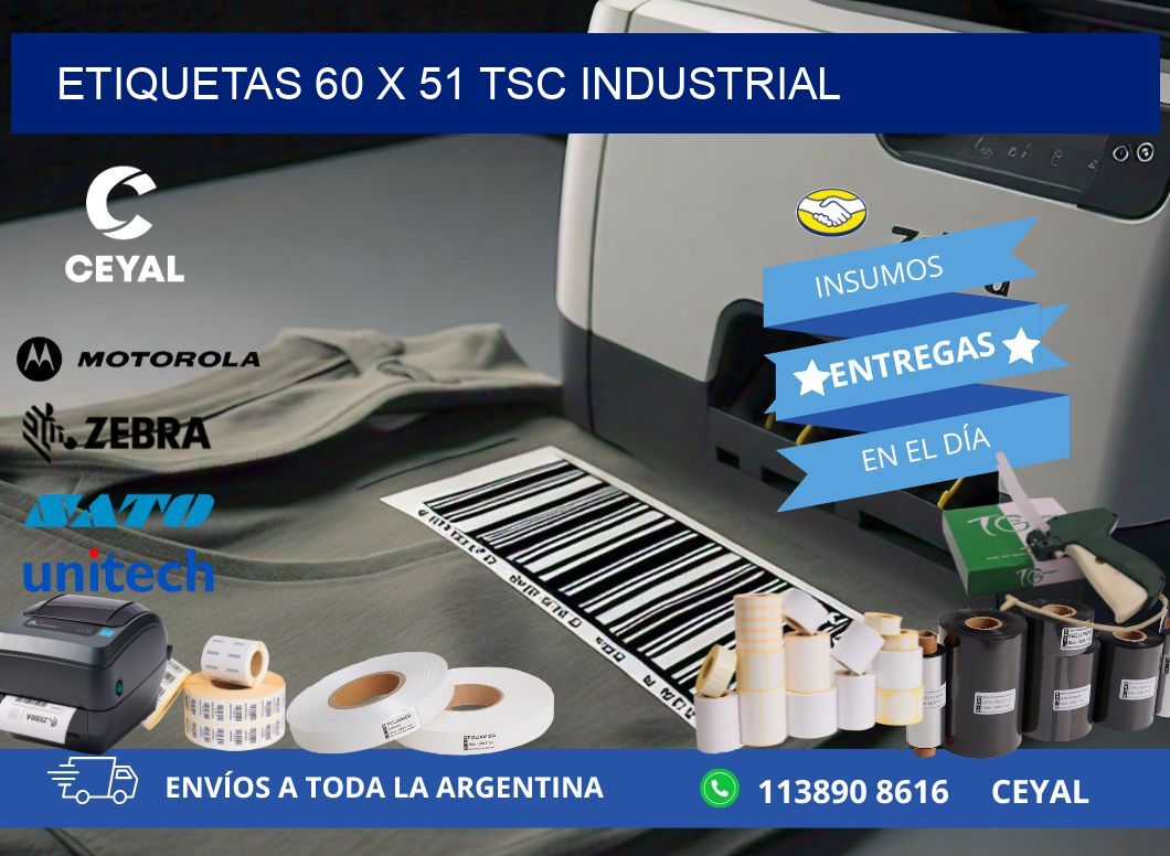 ETIQUETAS 60 x 51 TSC INDUSTRIAL