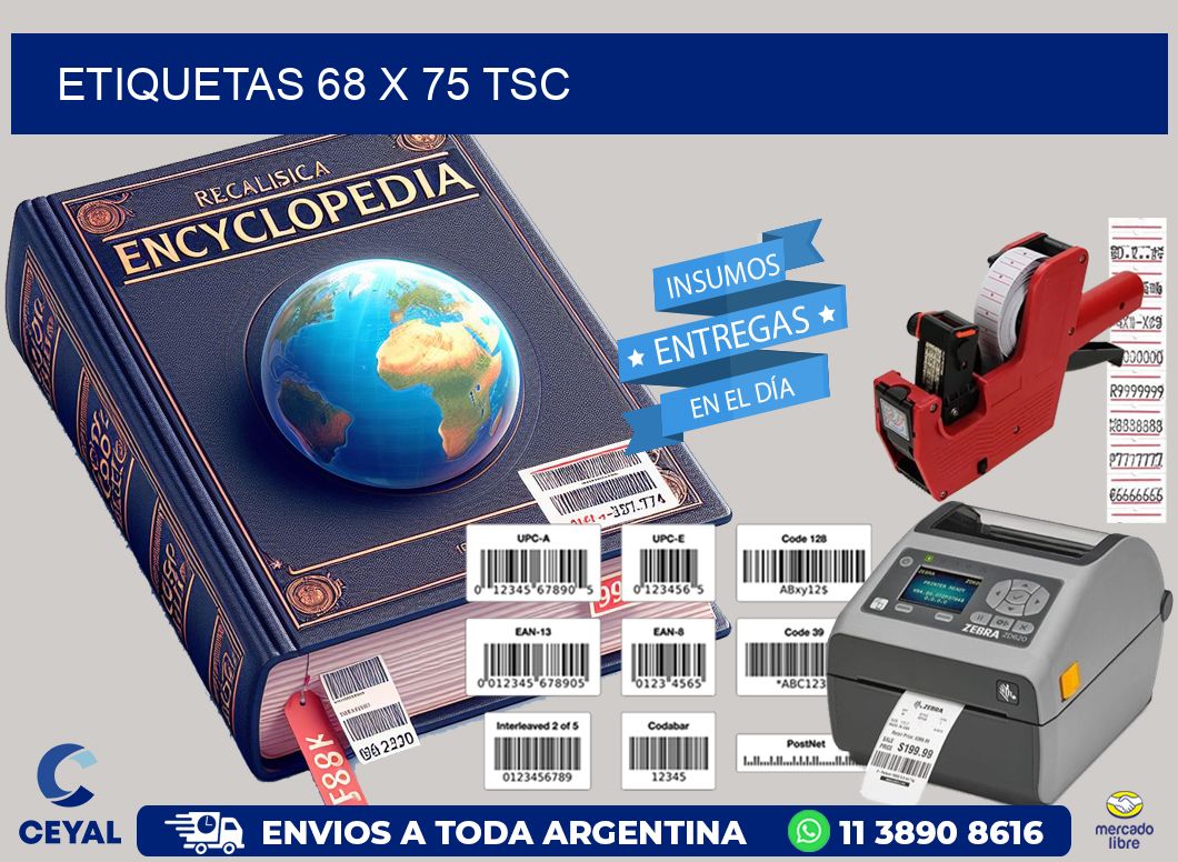 ETIQUETAS 68 x 75 TSC