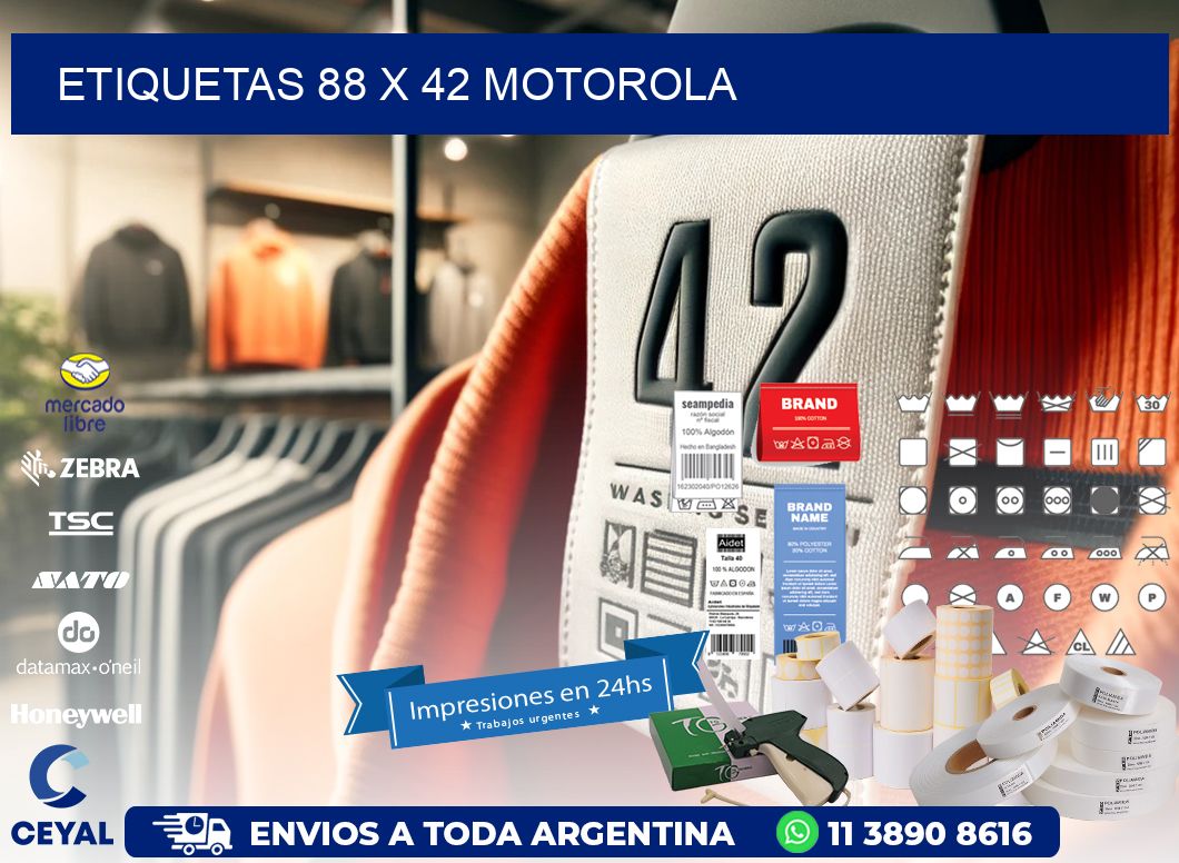 ETIQUETAS 88 x 42 MOTOROLA