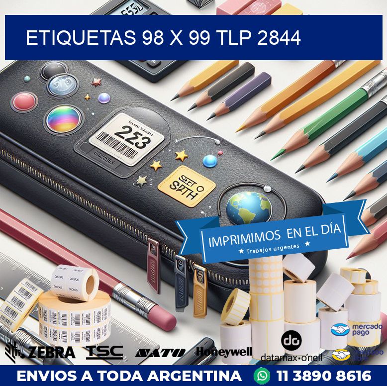 ETIQUETAS 98 x 99 TLP 2844
