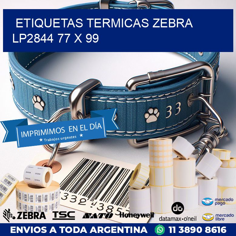ETIQUETAS TERMICAS ZEBRA LP2844 77 x 99