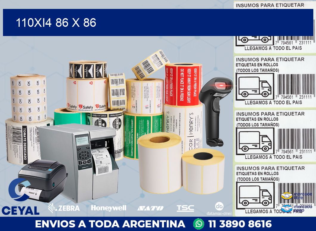 110Xi4 86 x 86