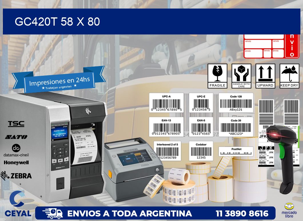 GC420T 58 x 80