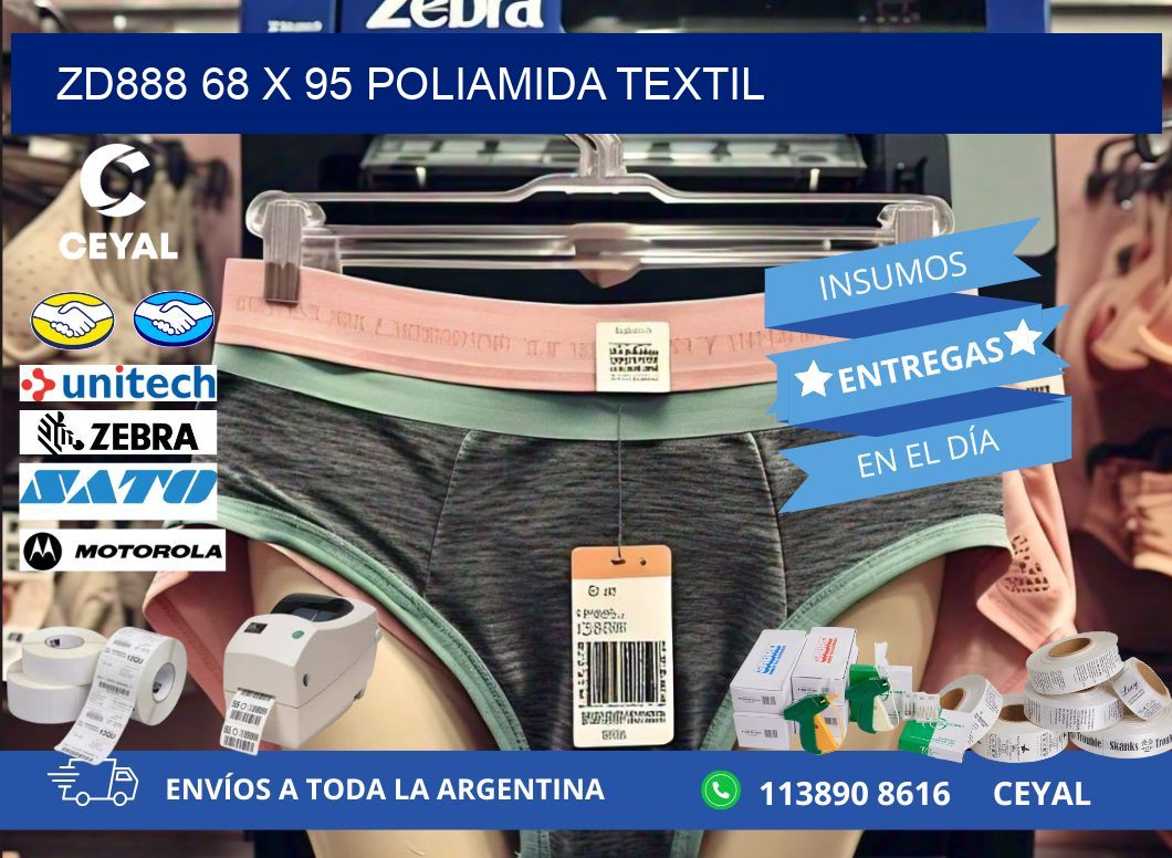 ZD888 68 x 95 POLIAMIDA TEXTIL