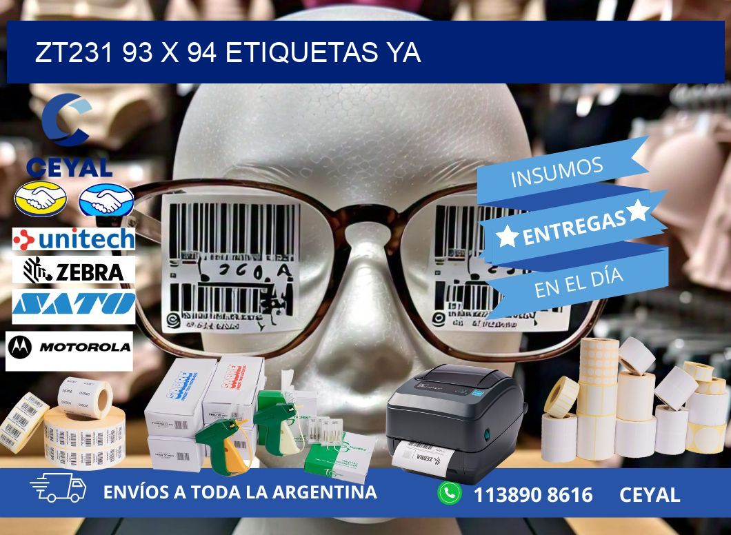 ZT231 93 x 94 ETIQUETAS YA
