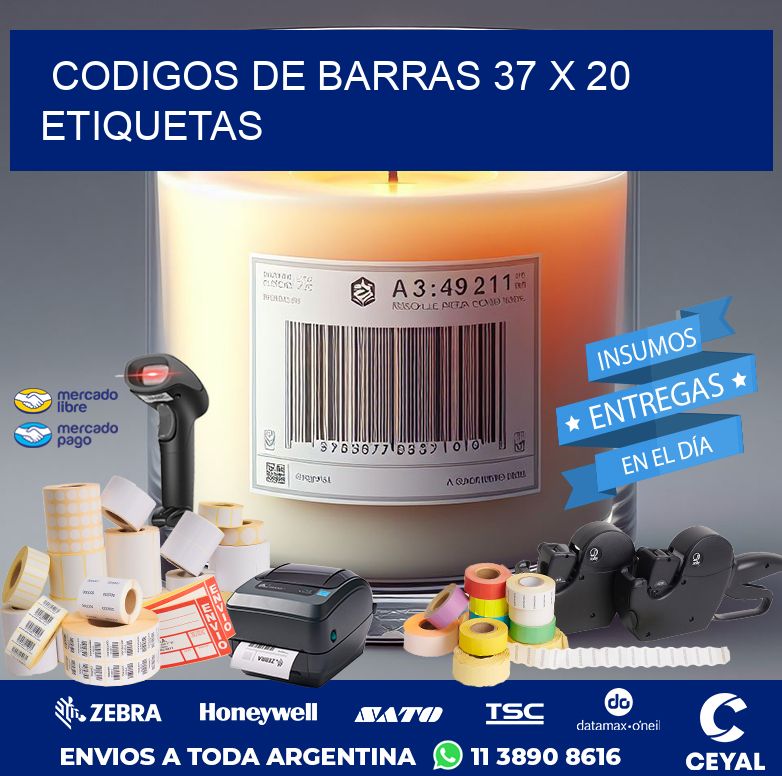 codigos de barras 37 x 20 etiquetas