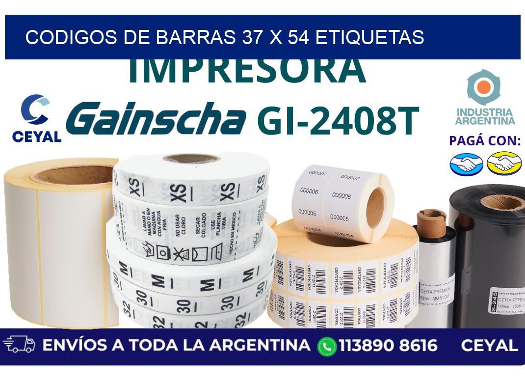 codigos de barras 37 x 54 etiquetas