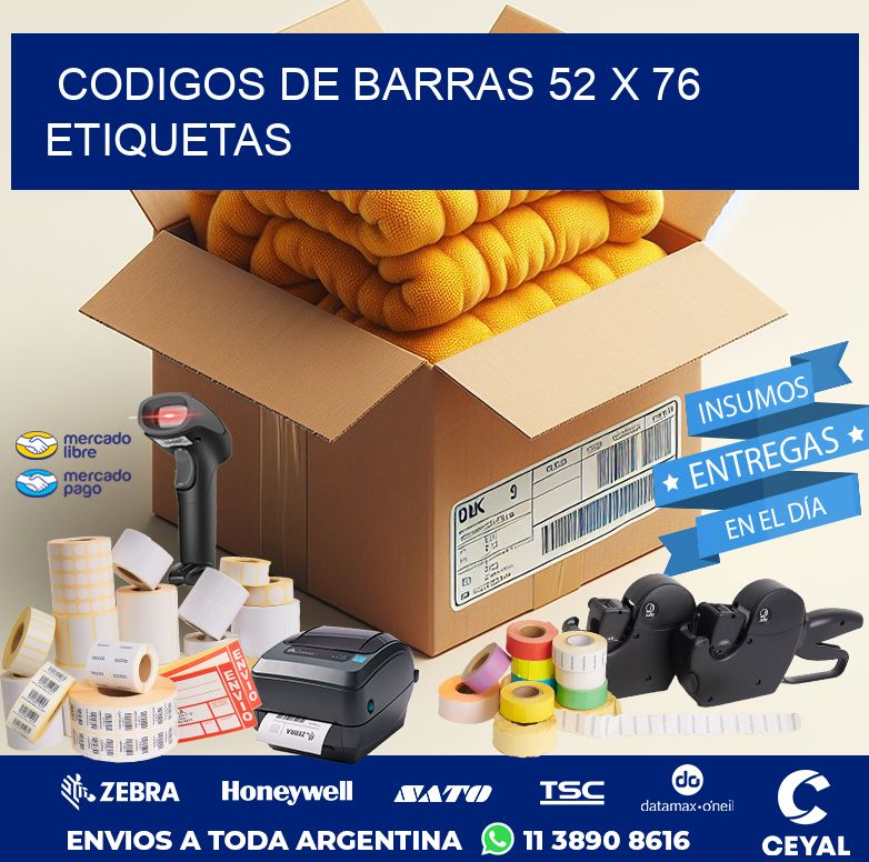 codigos de barras 52 x 76 etiquetas