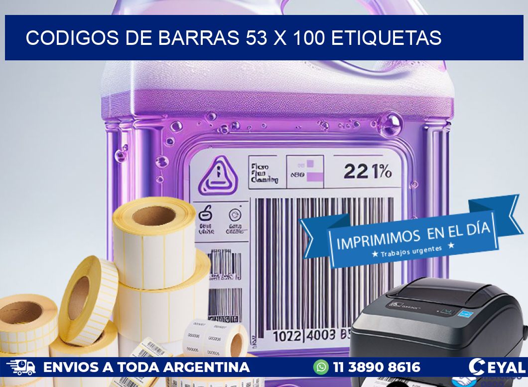codigos de barras 53 x 100 etiquetas