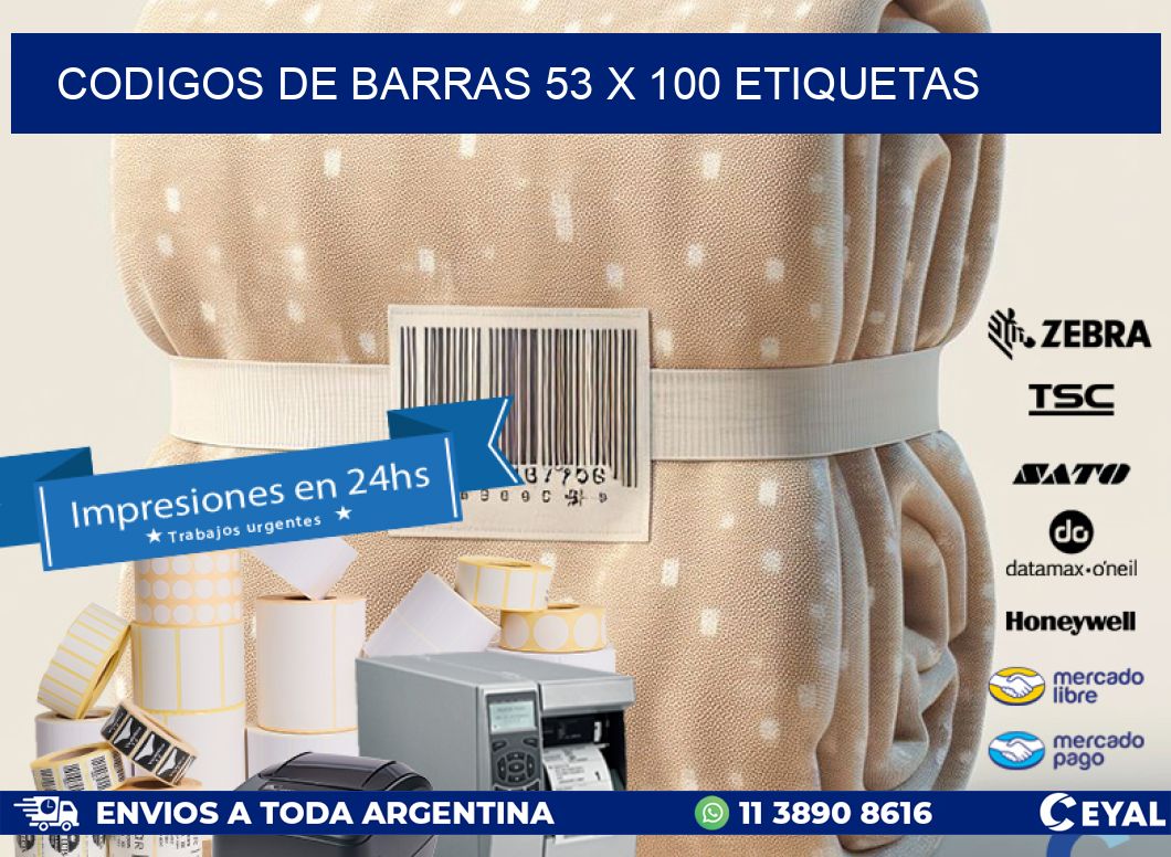 codigos de barras 53 x 100 etiquetas