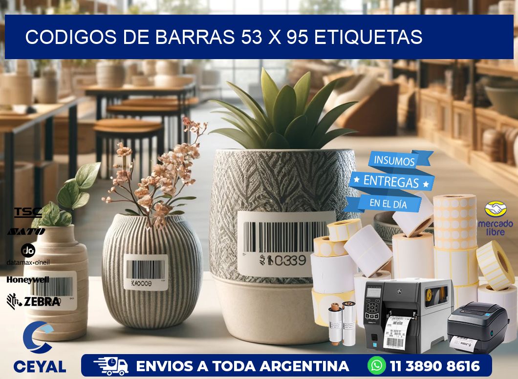 codigos de barras 53 x 95 etiquetas