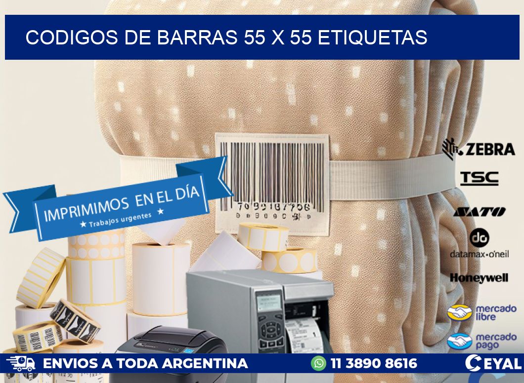 codigos de barras 55 x 55 etiquetas