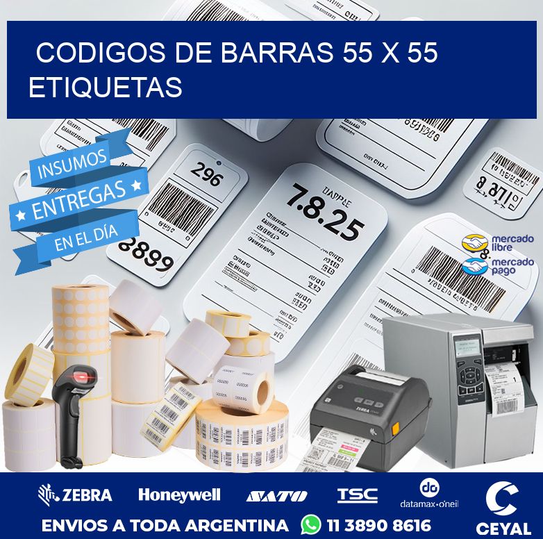 codigos de barras 55 x 55 etiquetas