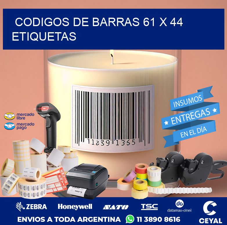 codigos de barras 61 x 44 etiquetas