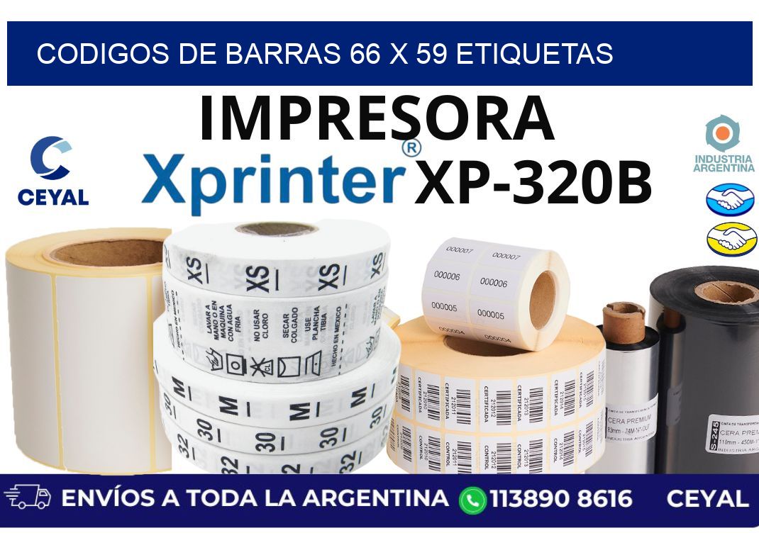 codigos de barras 66 x 59 etiquetas