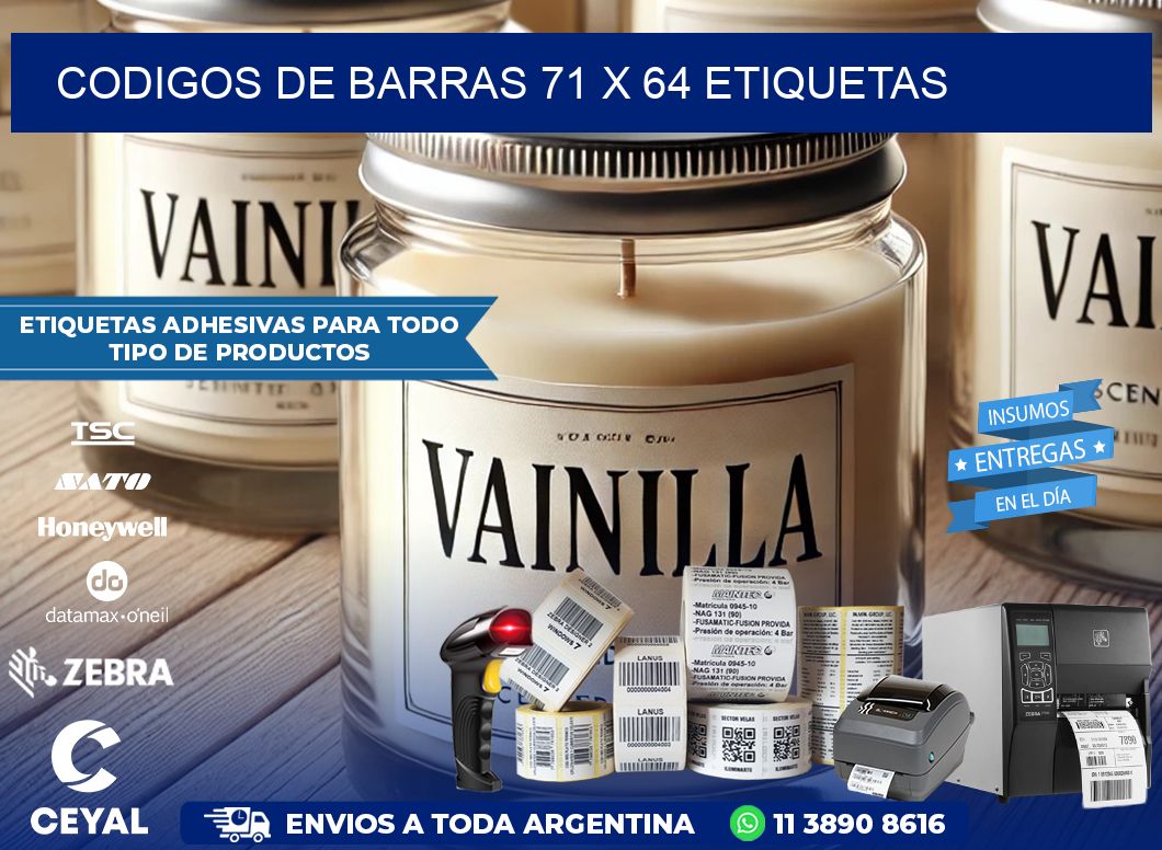 codigos de barras 71 x 64 etiquetas