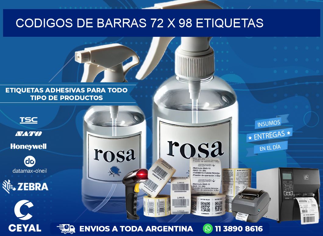 codigos de barras 72 x 98 etiquetas
