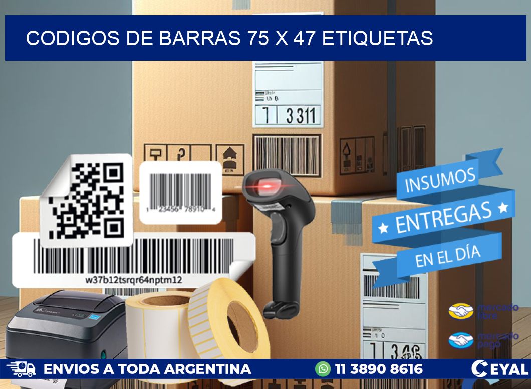 codigos de barras 75 x 47 etiquetas