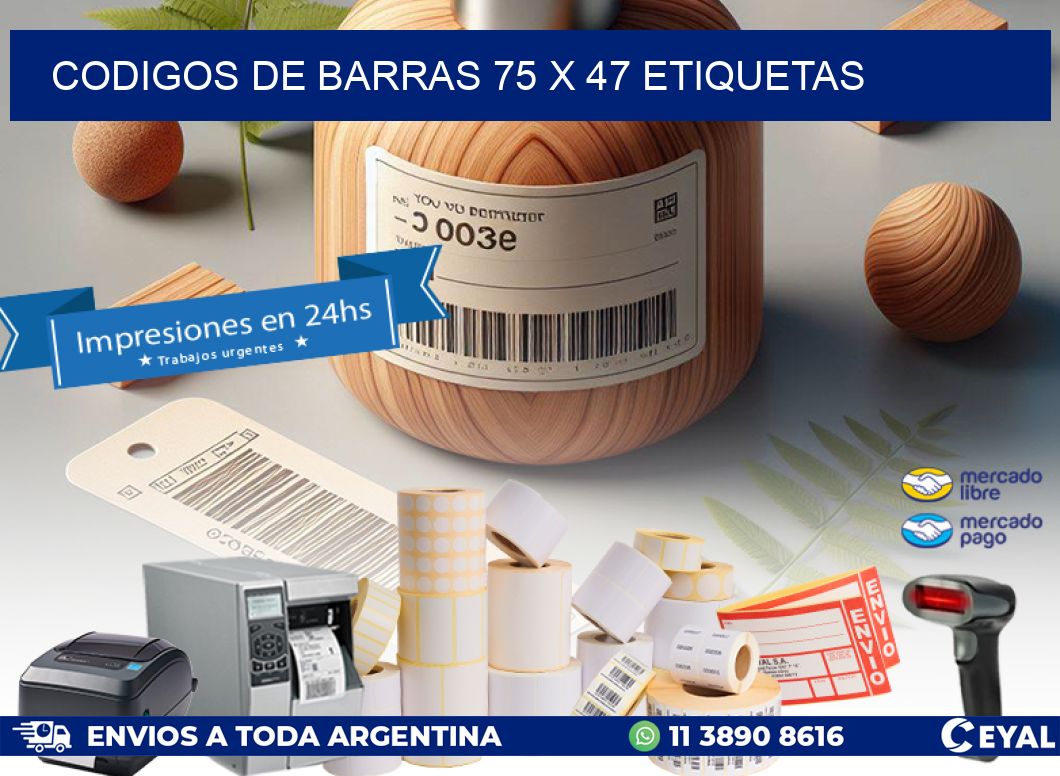 codigos de barras 75 x 47 etiquetas