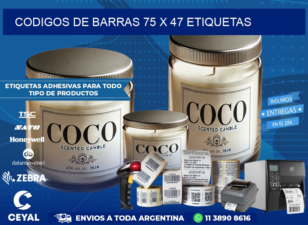 codigos de barras 75 x 47 etiquetas