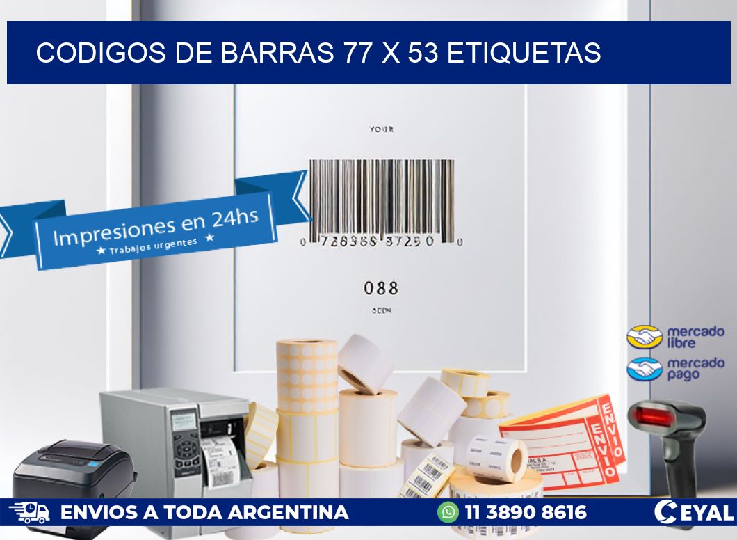 codigos de barras 77 x 53 etiquetas
