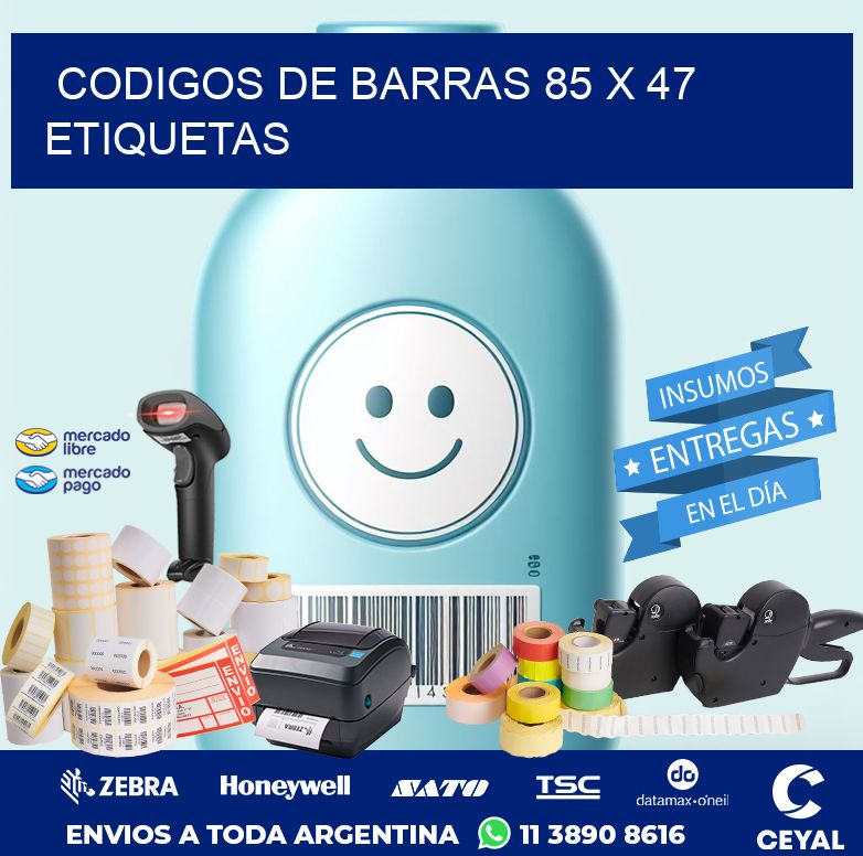 codigos de barras 85 x 47 etiquetas