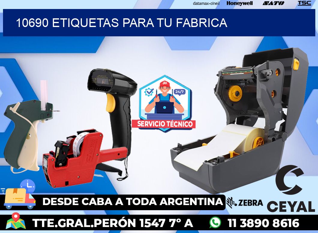 10690 etiquetas para tu fabrica