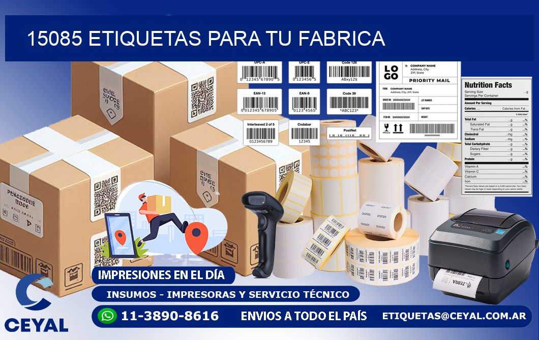15085 etiquetas para tu fabrica