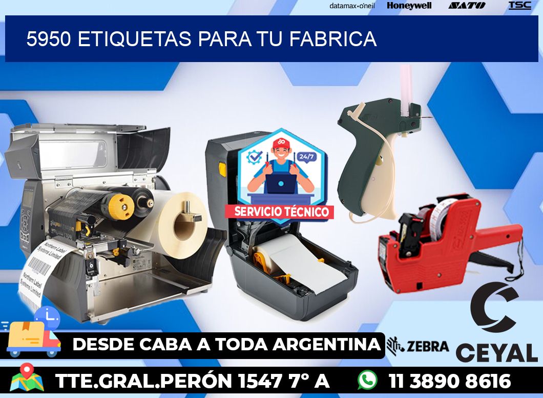 5950 etiquetas para tu fabrica