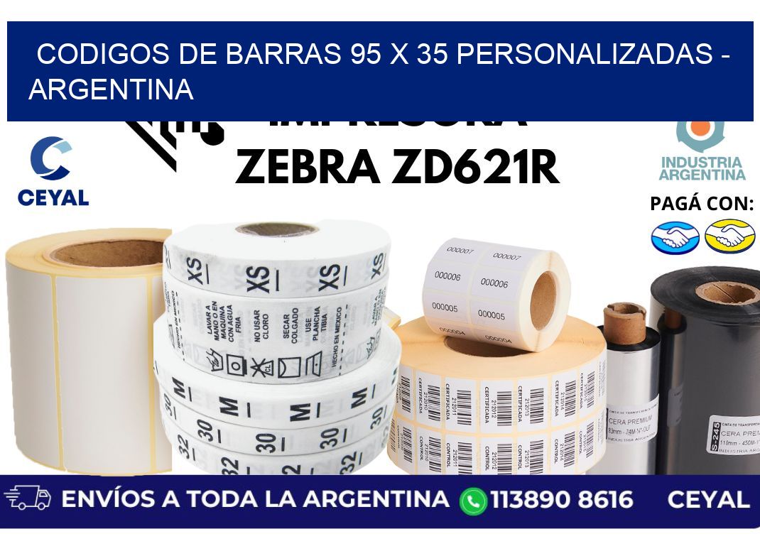 codigos de barras 95 x 35 personalizadas – Argentina