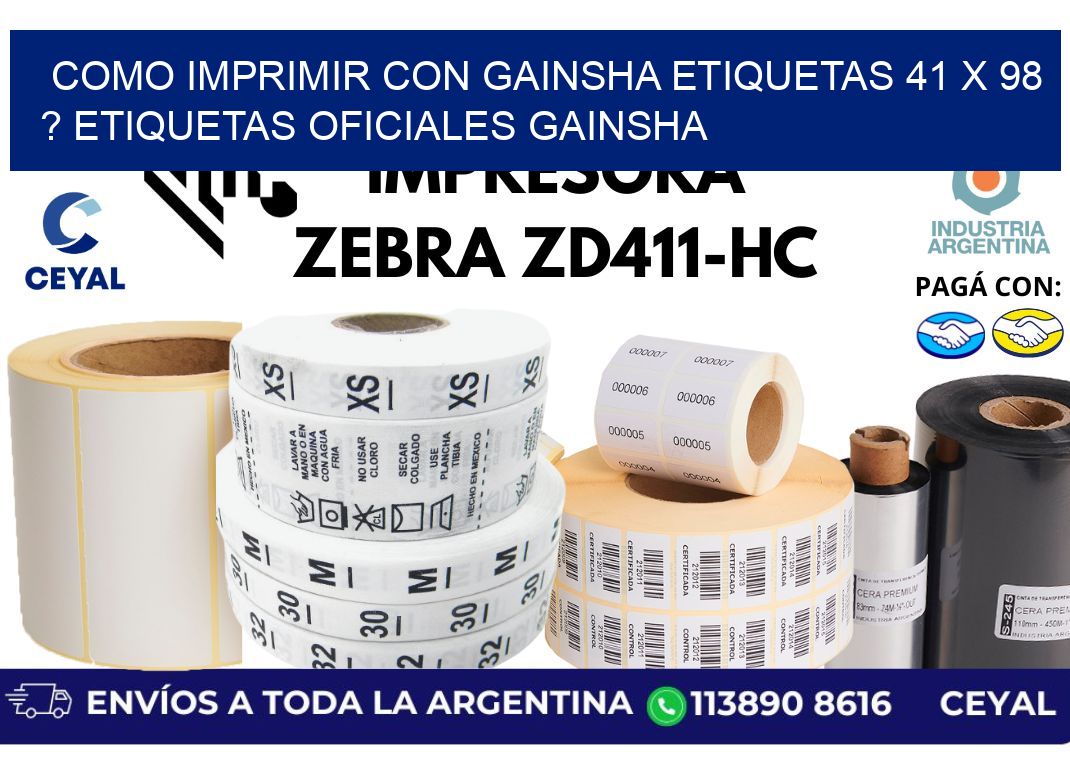 como imprimir con gainsha etiquetas 41 x 98 ? etiquetas oficiales gainsha