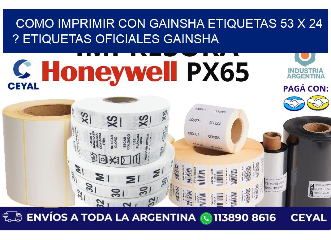 como imprimir con gainsha etiquetas 53 x 24 ? etiquetas oficiales gainsha
