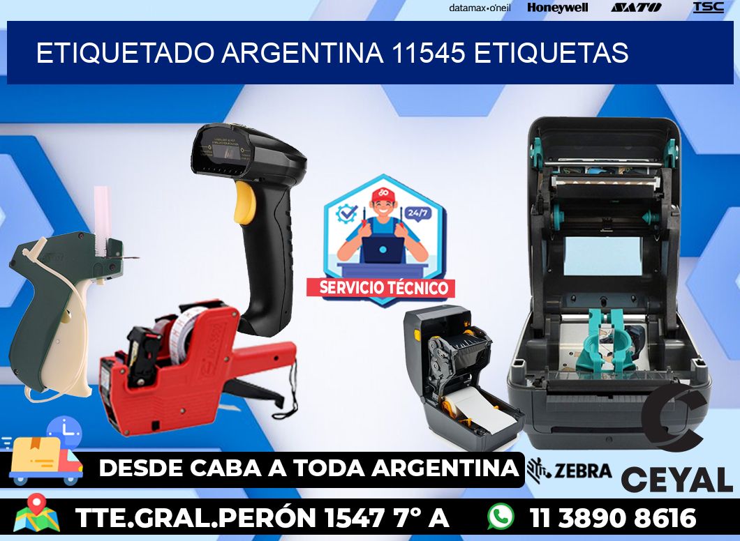 etiquetado argentina 11545 etiquetas