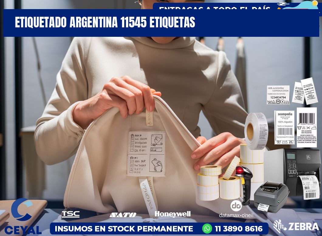 etiquetado argentina 11545 etiquetas