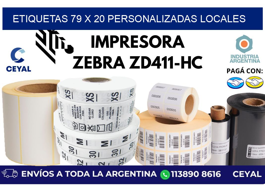 etiquetas 79 x 20 personalizadas locales