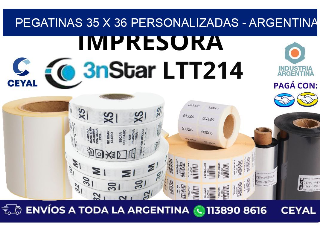 pegatinas 35 x 36 personalizadas – Argentina