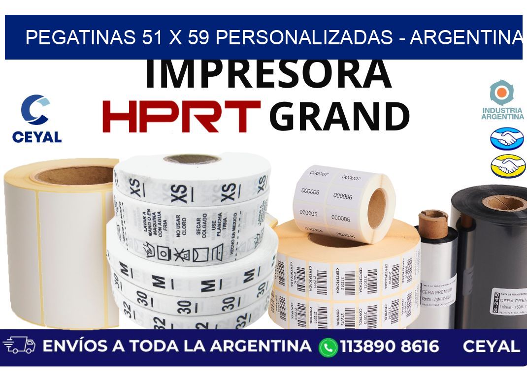pegatinas 51 x 59 personalizadas - Argentina