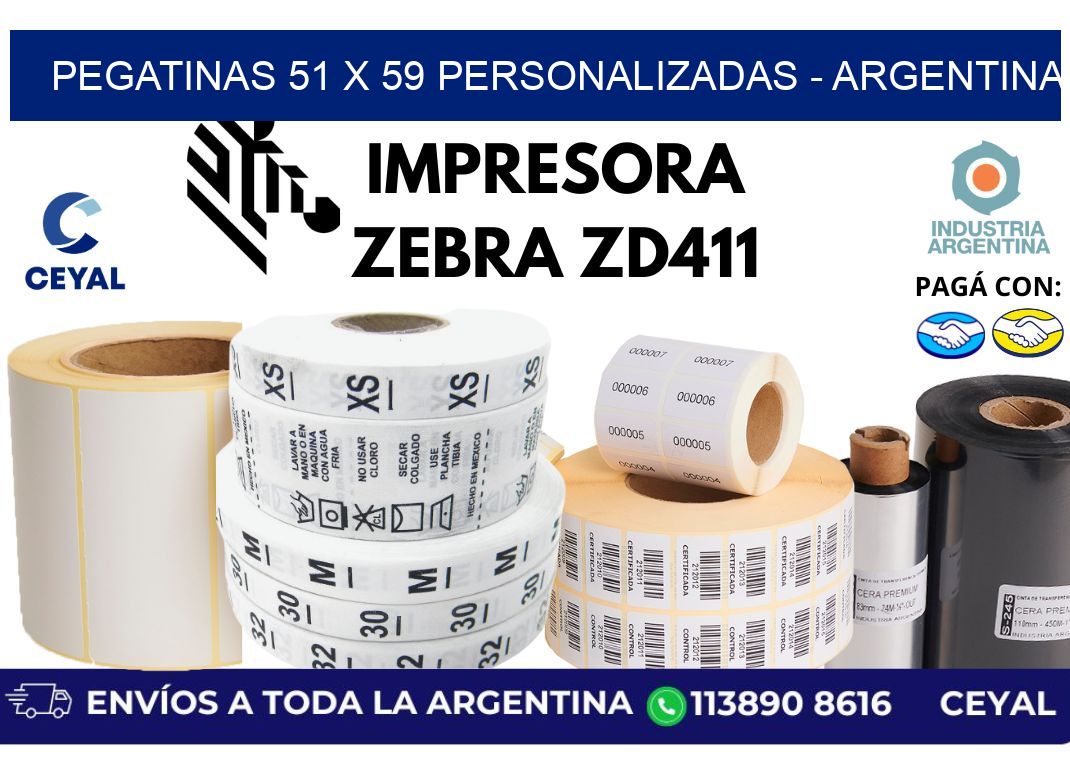 pegatinas 51 x 59 personalizadas – Argentina