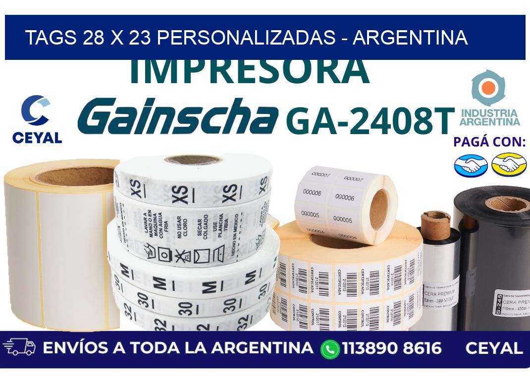 tags 28 x 23 personalizadas – Argentina