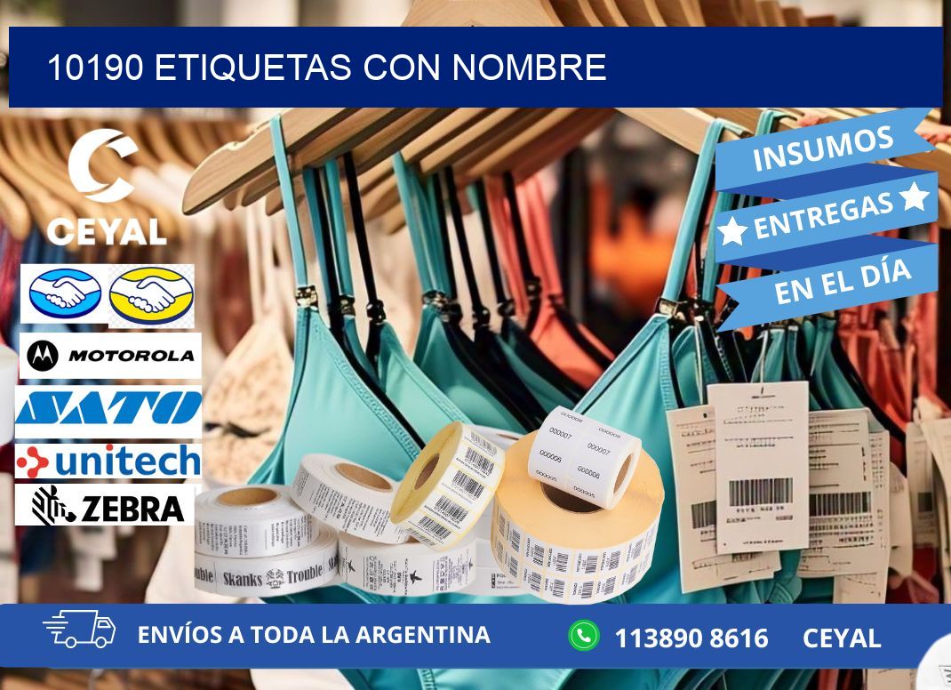 10190 etiquetas con nombre